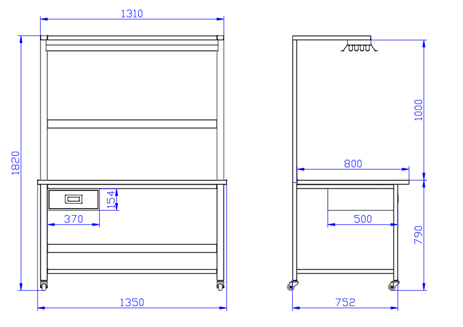 18 簡易4聯裝燈盤分級台