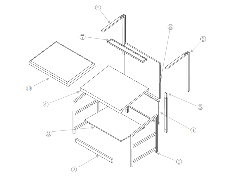 台式看樣台安裝